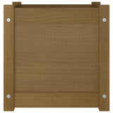 NNEVL Garden Planter Honey Brown 40x40x40 cm Solid Pinewood