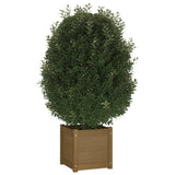 NNEVL Garden Planters 2 pcs Honey Brown 40x40x40 cm Solid Pinewood