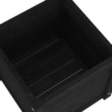 NNEVL Garden Planter Black 40x40x40 cm Solid Pinewood