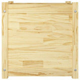NNEVL Garden Planter 50x50x50 cm Solid Pinewood