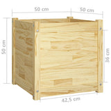 NNEVL Garden Planter 50x50x50 cm Solid Pinewood