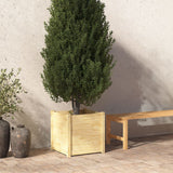 NNEVL Garden Planter 50x50x50 cm Solid Pinewood