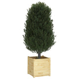 NNEVL Garden Planters 2 pcs 50x50x50 cm Solid Pinewood