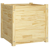 NNEVL Garden Planters 2 pcs 50x50x50 cm Solid Pinewood