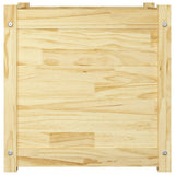 NNEVL Garden Planters 2 pcs 50x50x50 cm Solid Pinewood