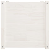 NNEVL Garden Planters 2 pcs White 50x50x50 cm Solid Pinewood