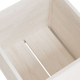NNEVL Garden Planters 2 pcs White 50x50x50 cm Solid Pinewood