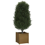 NNEVL Garden Planter Honey Brown 50x50x50 cm Solid Pinewood