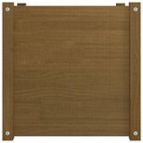 NNEVL Garden Planter Honey Brown 50x50x50 cm Solid Pinewood