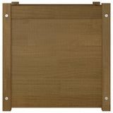 NNEVL Garden Planter Honey Brown 50x50x50 cm Solid Pinewood