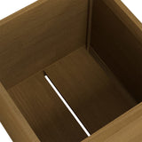 NNEVL Garden Planter Honey Brown 50x50x50 cm Solid Pinewood