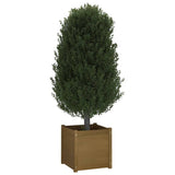 NNEVL Garden Planters 2 pcs Honey Brown 50x50x50 cm Solid Pinewood