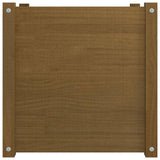 NNEVL Garden Planters 2 pcs Honey Brown 50x50x50 cm Solid Pinewood