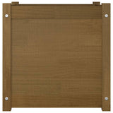 NNEVL Garden Planters 2 pcs Honey Brown 50x50x50 cm Solid Pinewood