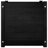 NNEVL Garden Planter Black 50x50x50 cm Solid Pinewood