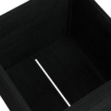 NNEVL Garden Planter Black 50x50x50 cm Solid Pinewood