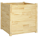 NNEVL Garden Planters 2 pcs 60x60x60 cm Solid Pinewood