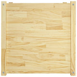 NNEVL Garden Planters 2 pcs 60x60x60 cm Solid Pinewood
