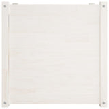 NNEVL Garden Planter White 60x60x60 cm Solid Pinewood
