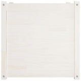 NNEVL Garden Planters 2 pcs White 60x60x60 cm Solid Wood Pine