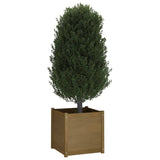 NNEVL Garden Planter Honey Brown 60x60x60 cm Solid Pinewood