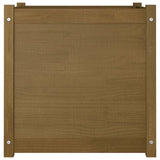 NNEVL Garden Planters 2 pcs Honey Brown 60x60x60 cm Solid Pinewood