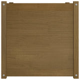 NNEVL Garden Planters 2 pcs Honey Brown 60x60x60 cm Solid Pinewood