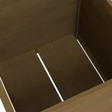 NNEVL Garden Planters 2 pcs Honey Brown 60x60x60 cm Solid Pinewood