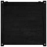 NNEVL Garden Planter Black 60x60x60 cm Solid Pinewood
