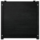 NNEVL Garden Planters 2 pcs Black 60x60x60 cm Solid Pinewood