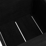NNEVL Garden Planters 2 pcs Black 60x60x60 cm Solid Pinewood