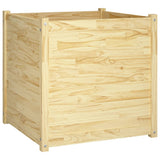 NNEVL Garden Planter 70x70x70 cm Solid Pinewood