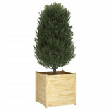 NNEVL Garden Planter 70x70x70 cm Solid Pinewood