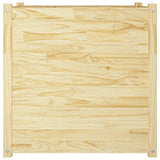 NNEVL Garden Planter 70x70x70 cm Solid Pinewood