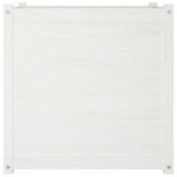 NNEVL Garden Planter White 70x70x70 cm Solid Pinewood