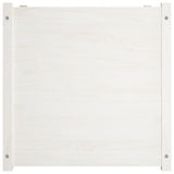 NNEVL Garden Planter White 70x70x70 cm Solid Pinewood