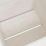 NNEVL Garden Planter White 70x70x70 cm Solid Pinewood