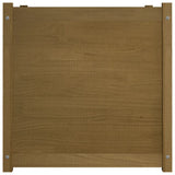 NNEVL Garden Planter Honey Brown 70x70x70 cm Solid Pinewood