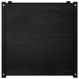 NNEVL Garden Planter Black 70x70x70 cm Solid Pinewood