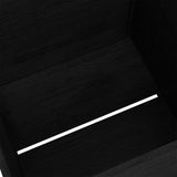 NNEVL Garden Planter Black 70x70x70 cm Solid Pinewood