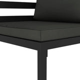 NNEVL Sectional Corner Sofa with Cushions Aluminium Anthracite