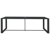 NNEVL Outdoor Dining Table Anthracite 120x60x66 cm Aluminium
