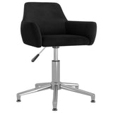 NNEVL Swivel Office Chair Black Velvet