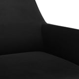 NNEVL Swivel Office Chair Black Velvet