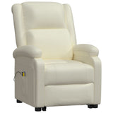 NNEVL Stand up Massage Chair Cream Faux Leather