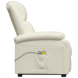 NNEVL Stand up Massage Chair Cream Faux Leather