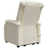 NNEVL Stand up Massage Chair Cream Faux Leather
