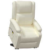 NNEVL Stand up Massage Chair Cream Faux Leather