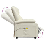 NNEVL Stand up Massage Chair Cream Faux Leather