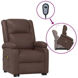 NNEVL Stand up Massage Chair Brown Faux Leather